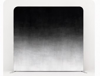 Black gradient photo booth backdrop