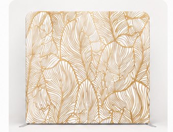 Gold leaf photo booth backdrop