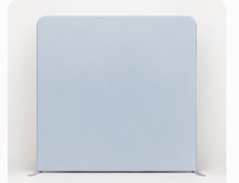 Light blue photo booth backdrop